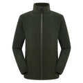 Men's Softshell Fleece Jacket — Windproof Outdoor Jacket — Men Black