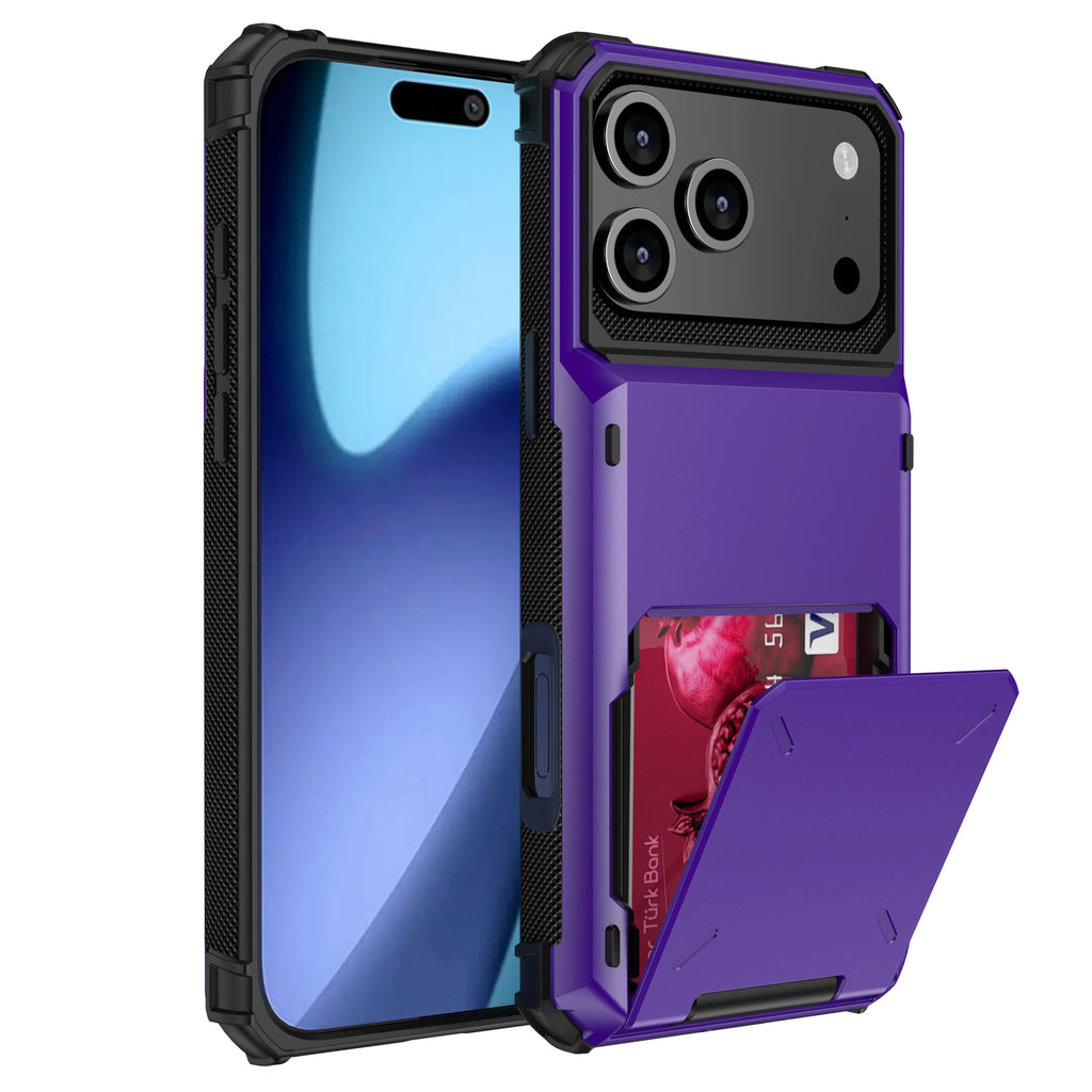 Wallet iPhone case — Purple