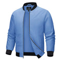 Men's Aviator Bomber Jacket — Waterproof Lightweight Windbreaker — Black