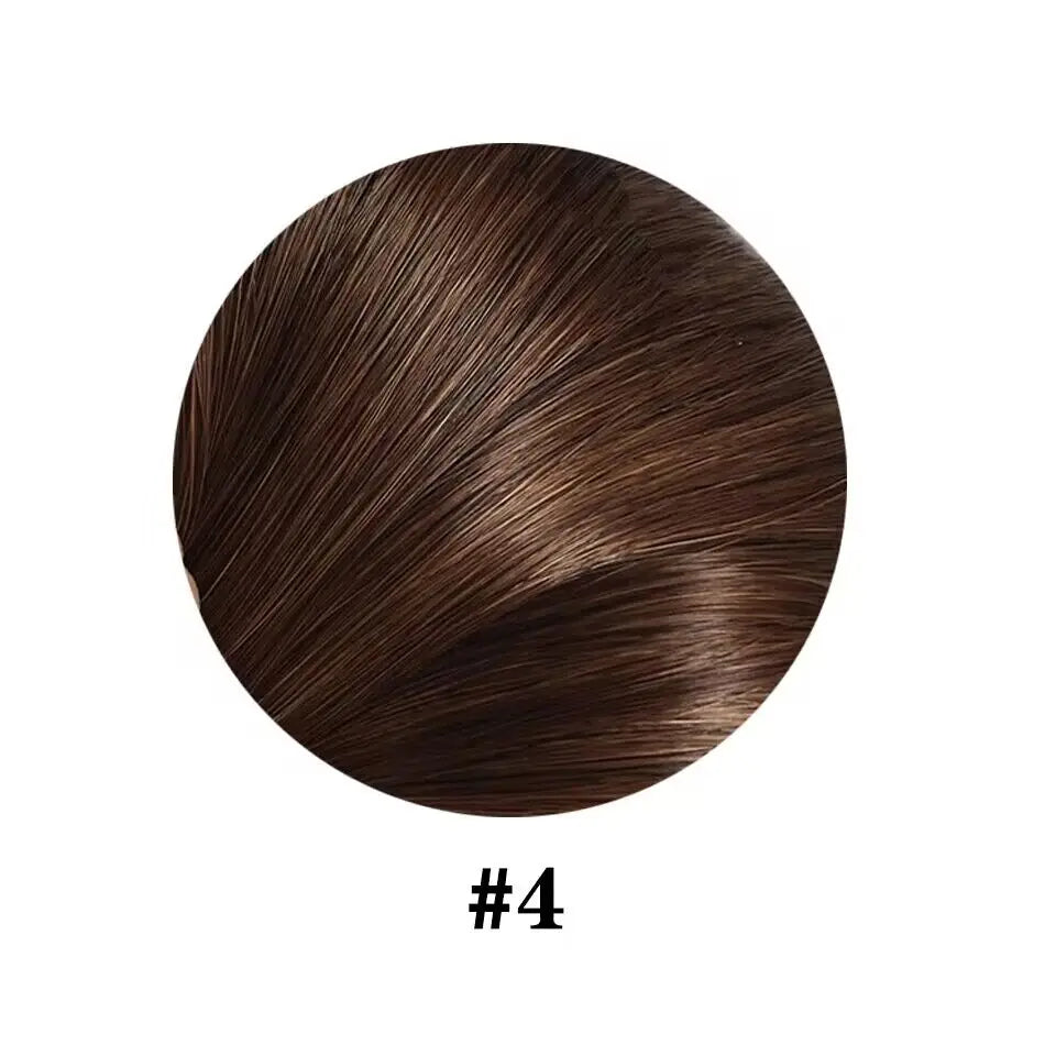Clip-In Human Hair Extensions Remy 8-Piece Set — #4 Chocolate Brown