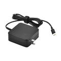 65W USB-C PD laptop charger — US plug with built-in cable