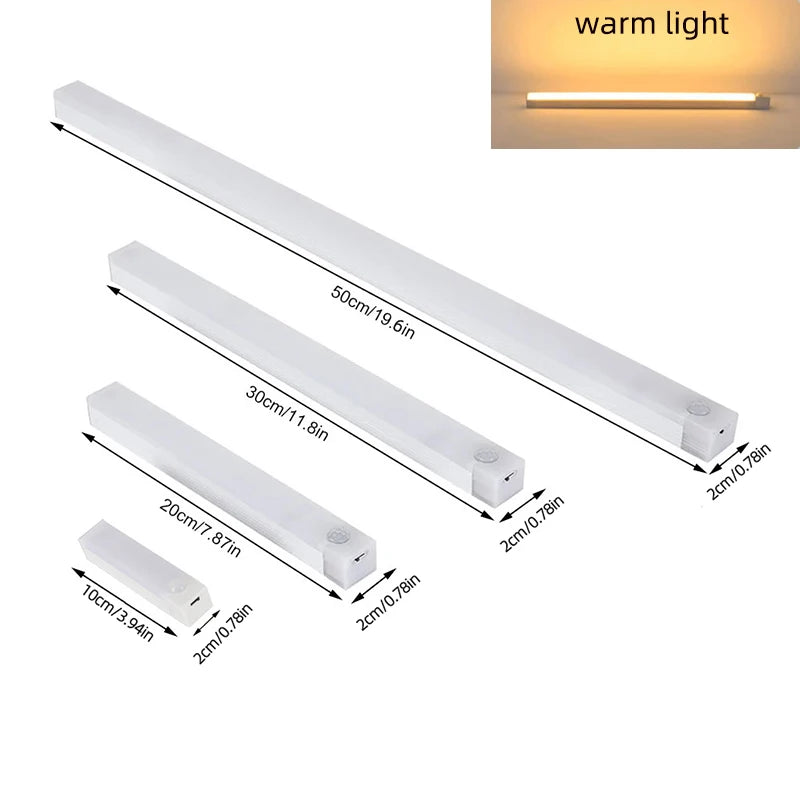 LED light bar in warm light