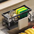 Kitchen sink organizer with hanging hook