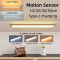 Motion sensor LED light bar — rechargeable with magnetic mount
