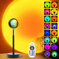Sunset Projection Lamp — 16-color LED with remote, projecting a warm sunset glow