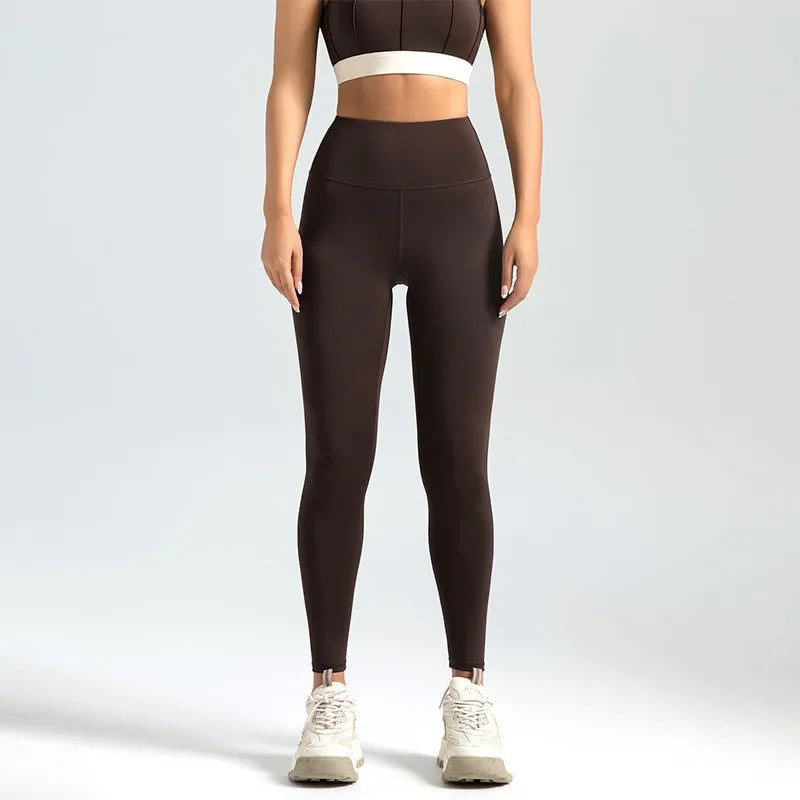 Womens Seamless Faja Leggings Linea Premium - Dark Coffee