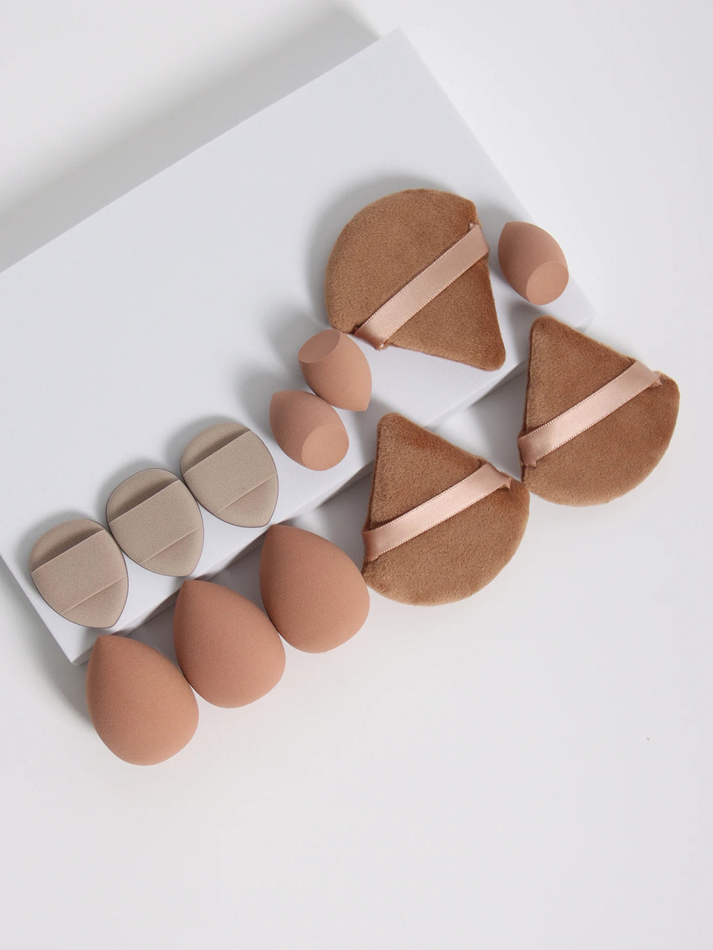 12-piece makeup sponge set — RED