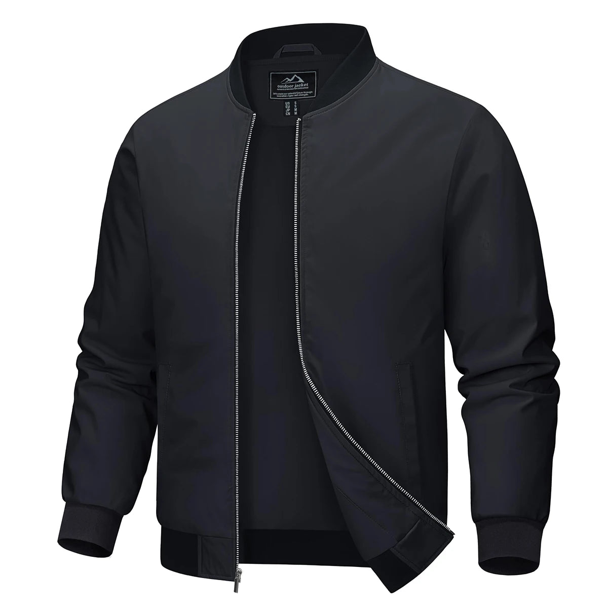 Men's Aviator Bomber Jacket — Waterproof Lightweight Windbreaker — Brown