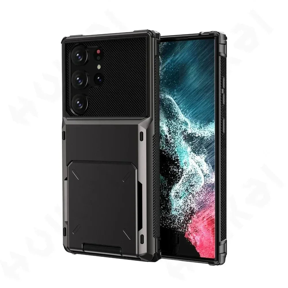 Wallet Galaxy S25 case — Black