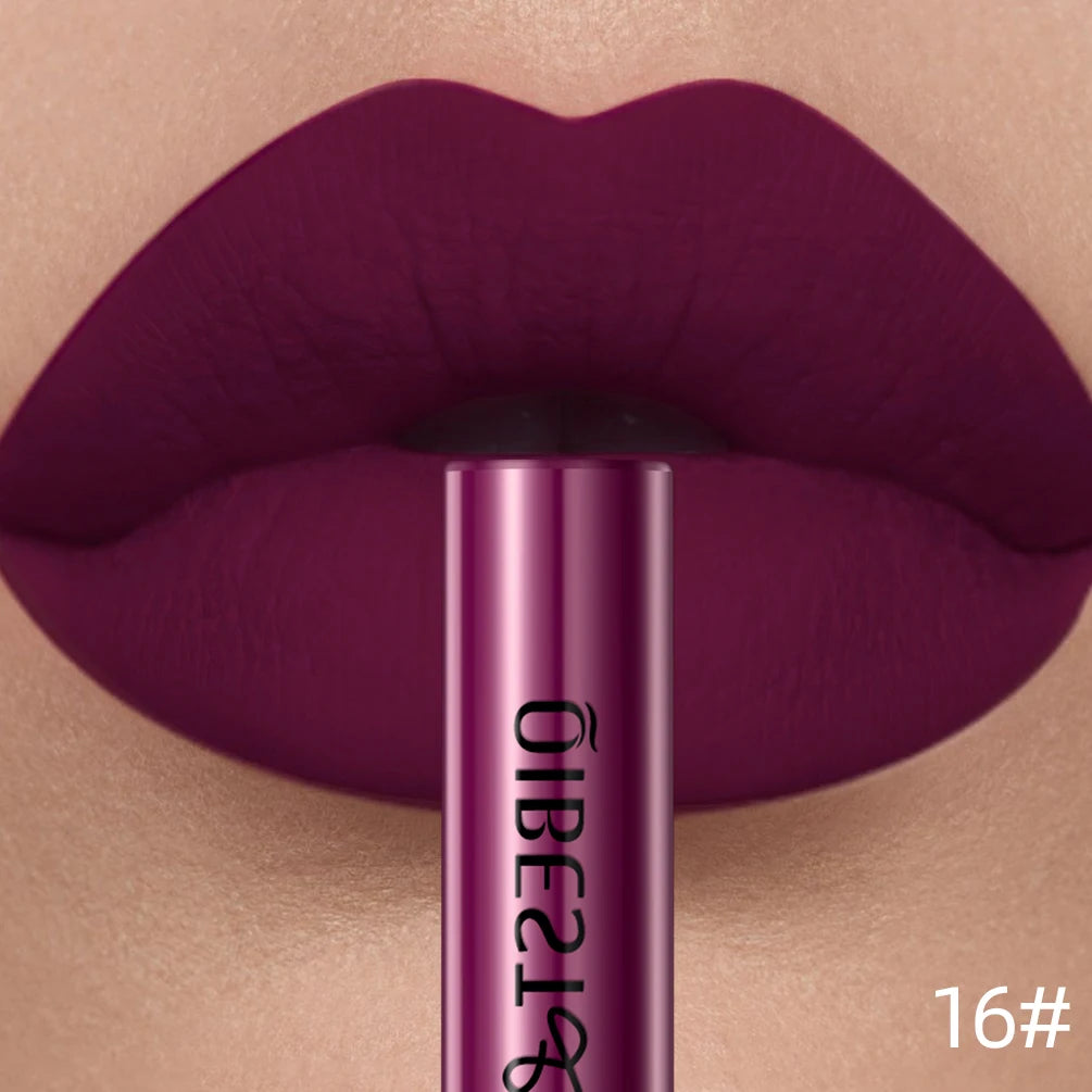 QIBEST Velvet Matte Liquid Lipstick — Shade 16