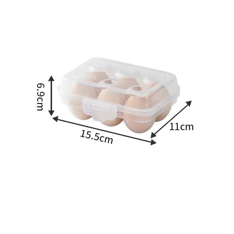 6-grid egg tray with lid