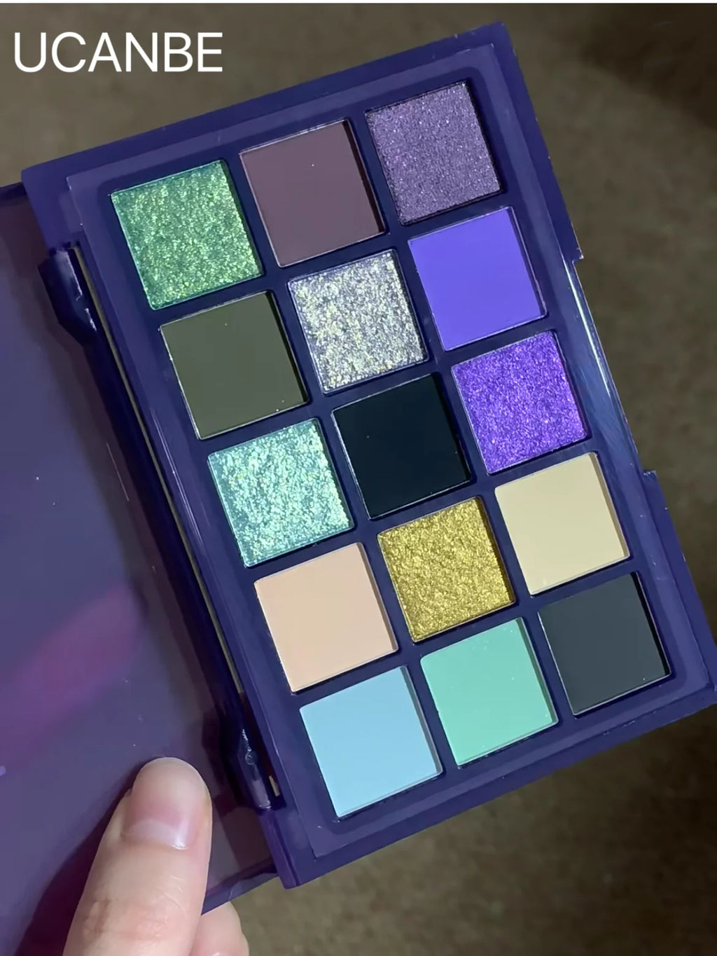 UCANBE 15-Shade Eyeshadow Palette — PURPLE