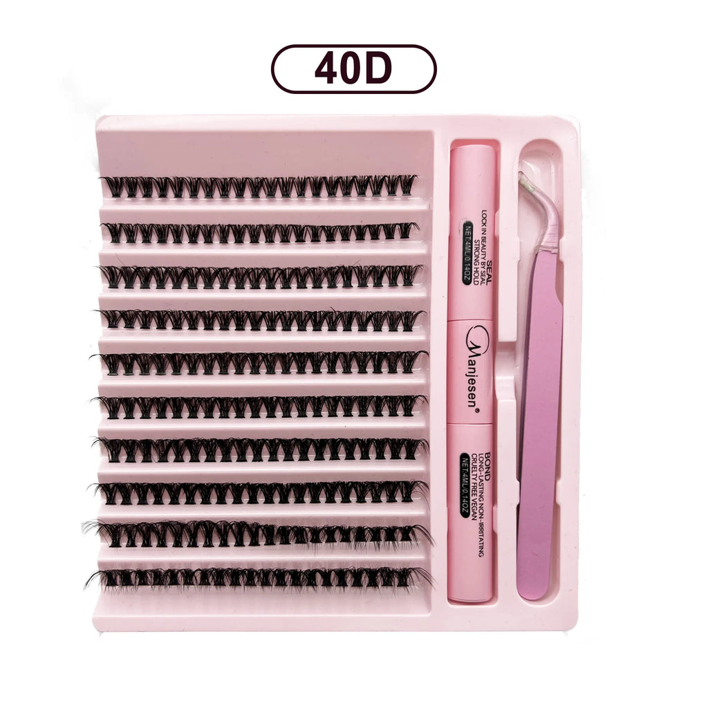 DIY Lash Clusters Kit — 40D Kit (Pink)