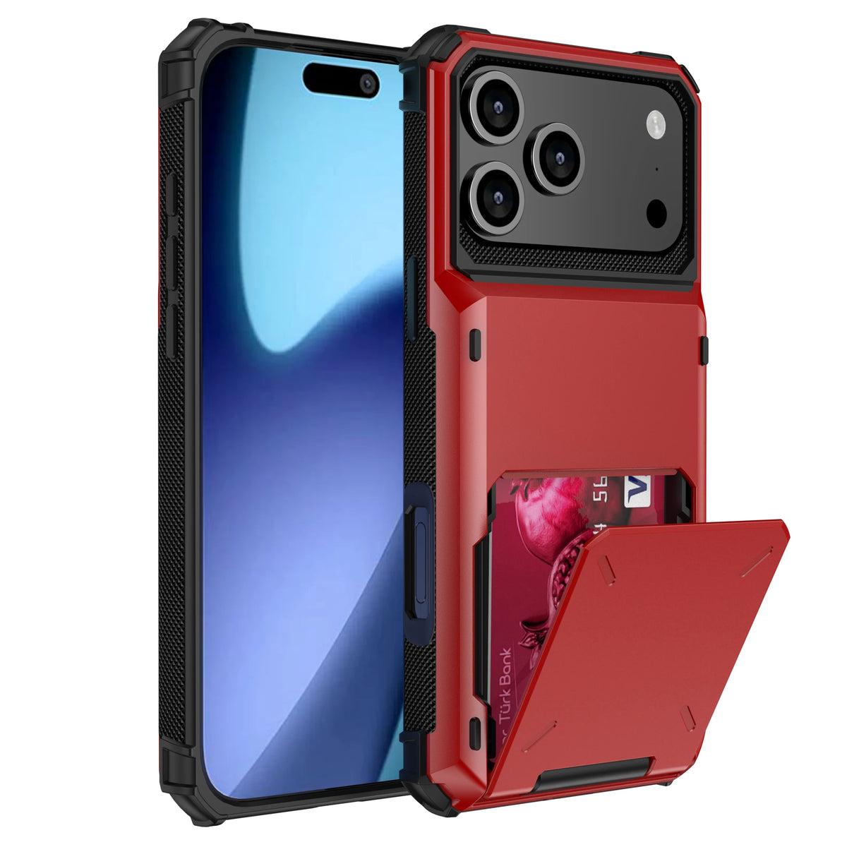 Wallet iPhone case — Red