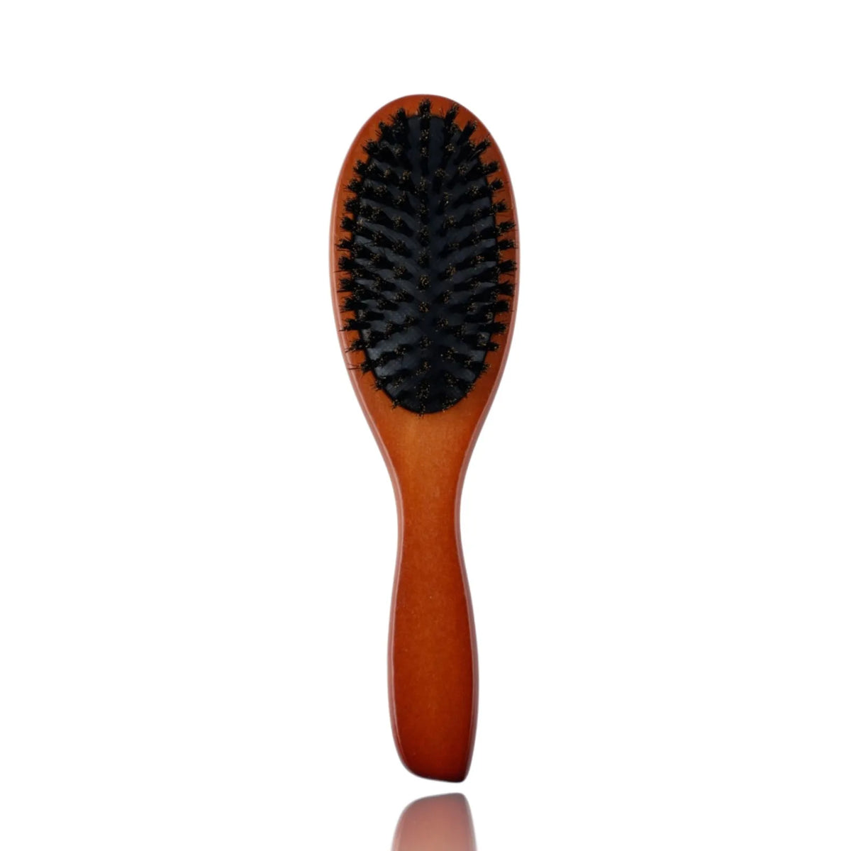 Boar bristle brush, dark brown