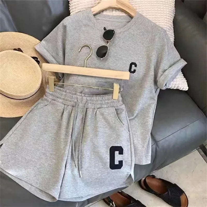 Women's 2-piece casual set in Gray