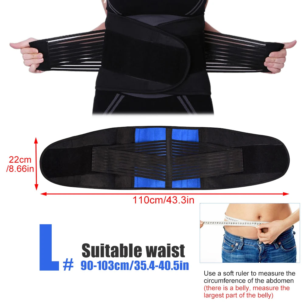 Men's neoprene sweat belt — waist and lower back support while training