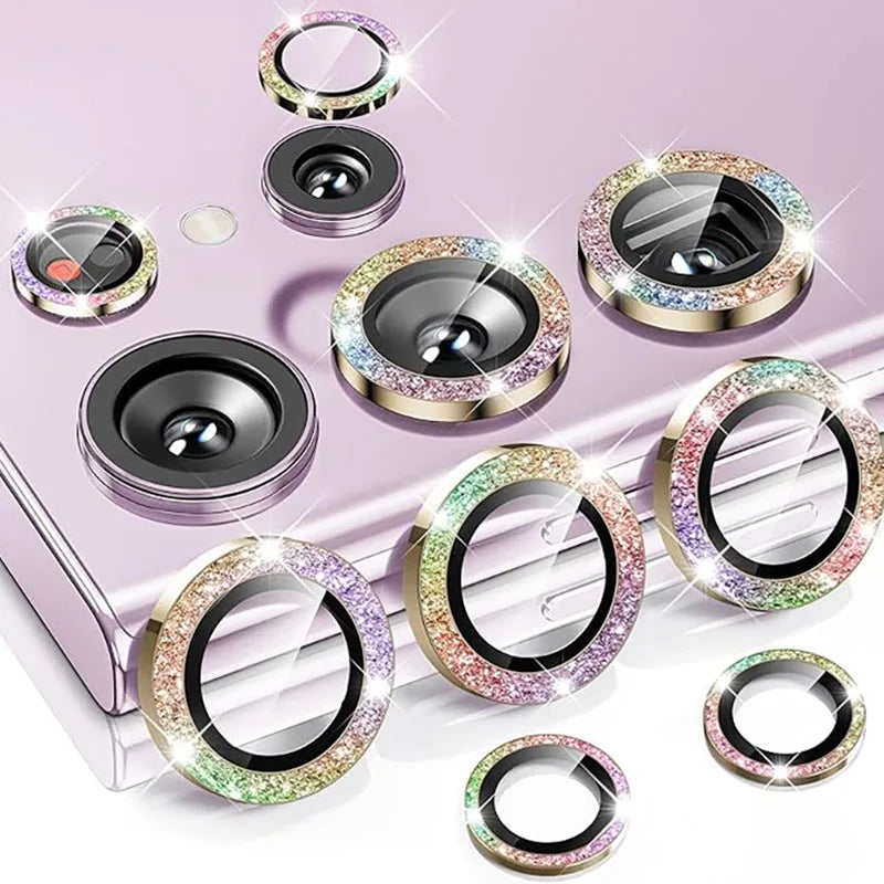 Metal lens protector rings — Diamond Colorful