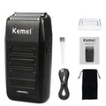 Kemei KM-1102 electric shaver and trimmer with storage bag