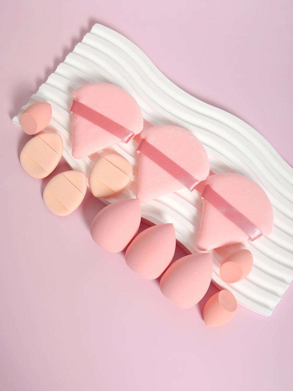 12-piece makeup sponge set — Pink II