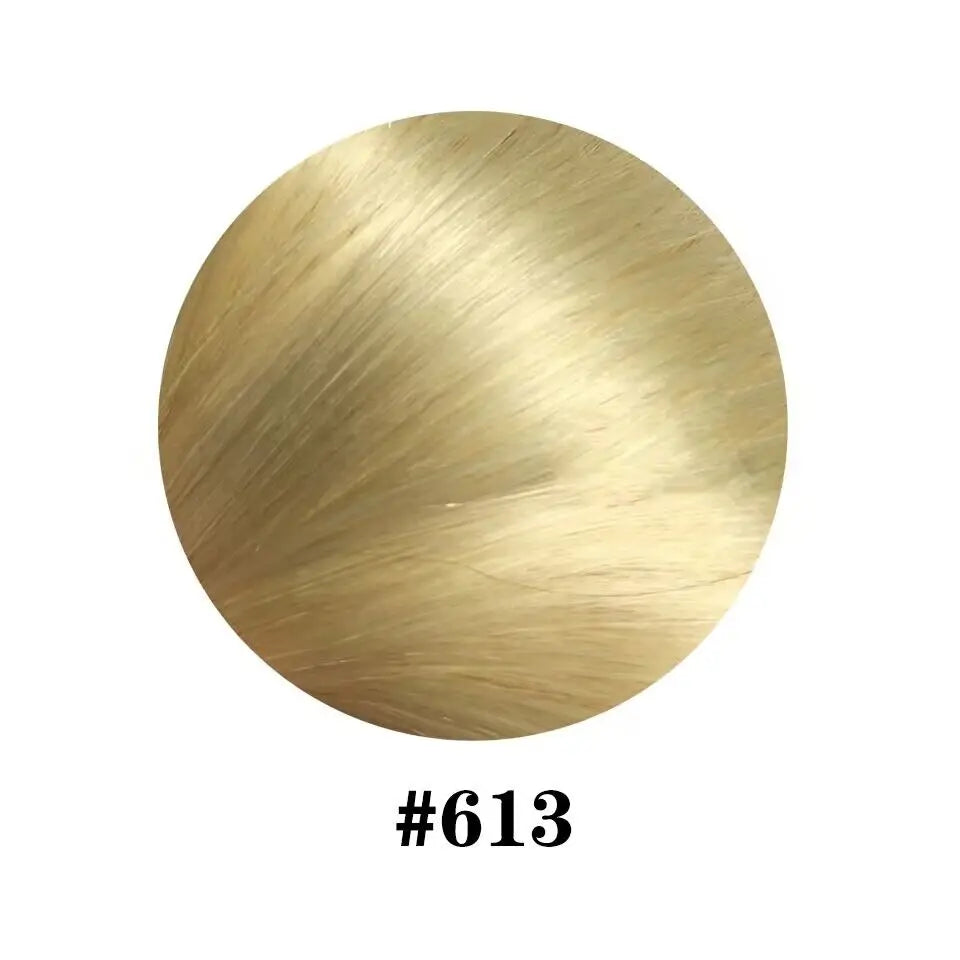 Clip-In Human Hair Extensions Remy 8-Piece Set — #613 Blonde