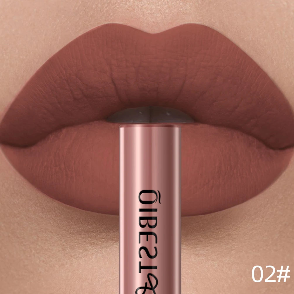 QIBEST Velvet Matte Liquid Lipstick — Shade 15