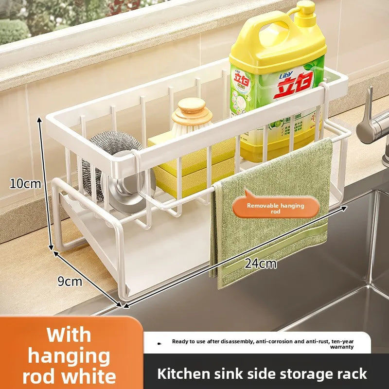 Sink organizer in white