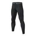 Men's compression tights — full length, black
