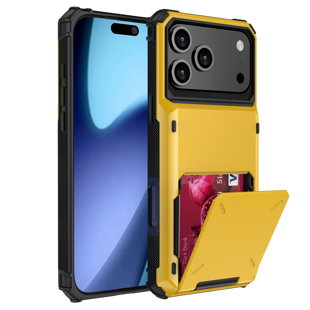 Wallet iPhone case — Gold