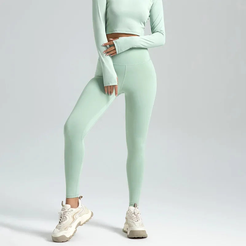 Womens Seamless Faja Leggings Linea Premium - Light Green