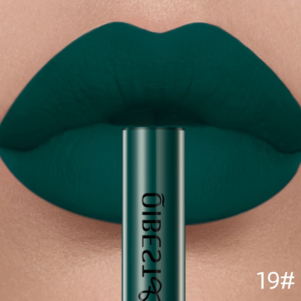 QIBEST Velvet Matte Liquid Lipstick — Shade 19