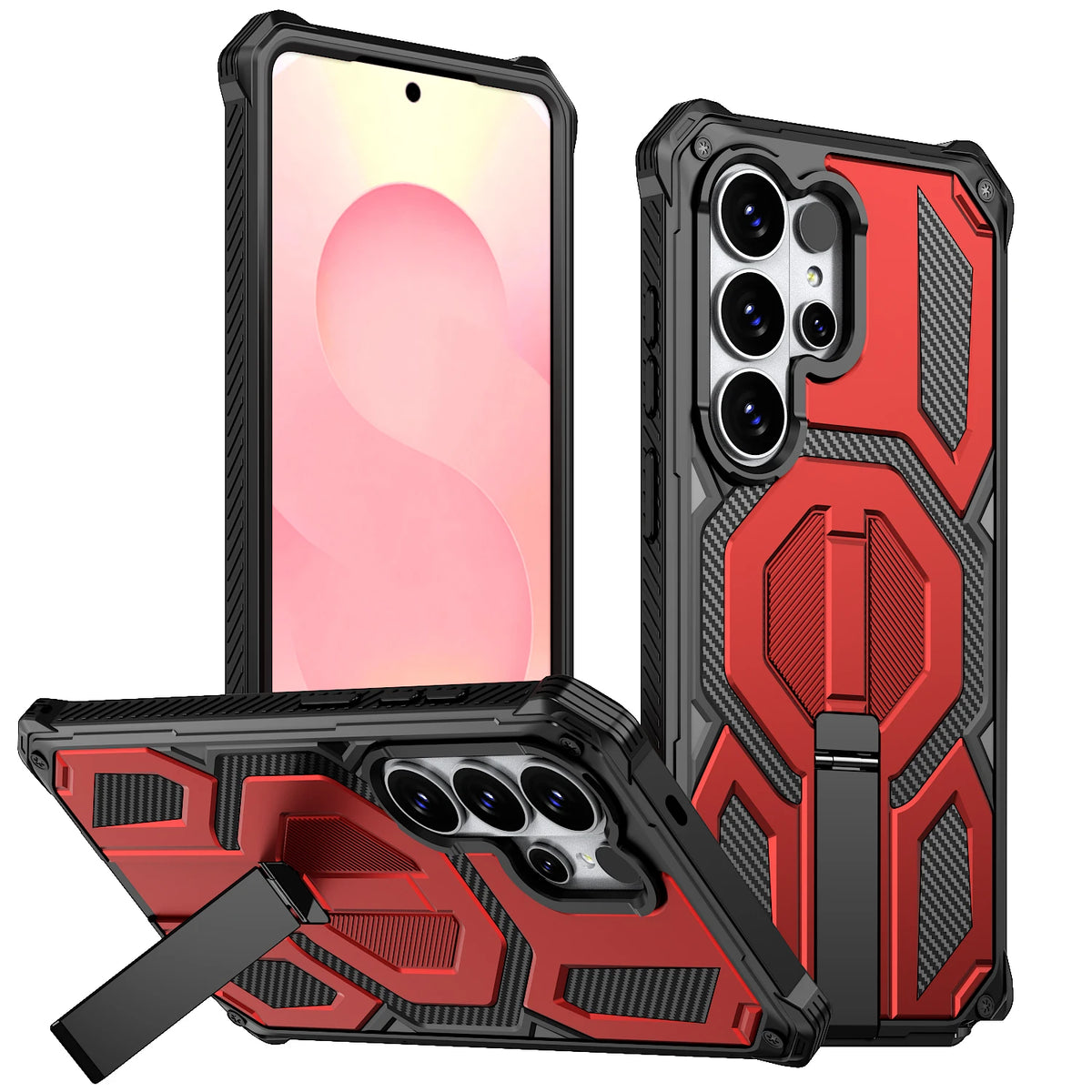 Rugged Galaxy S25 case — Red
