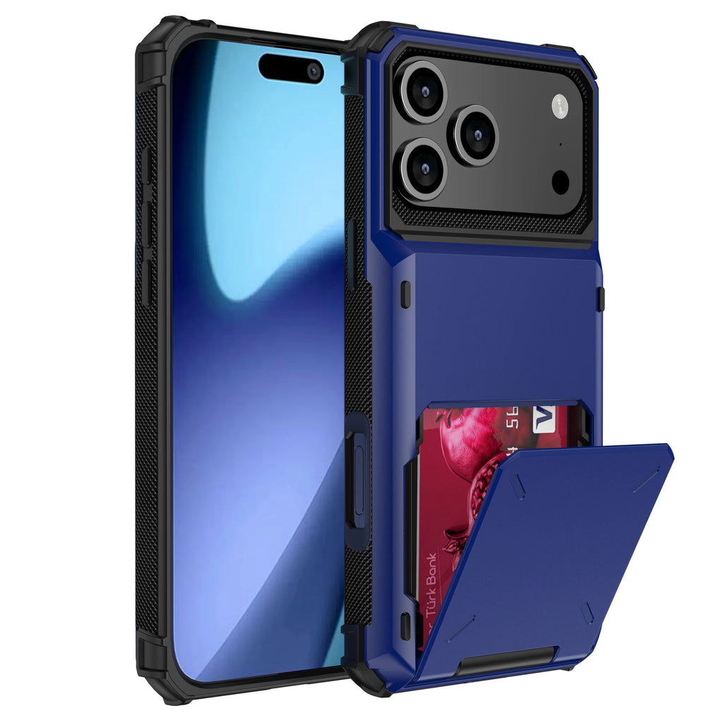 Wallet iPhone case — Blue