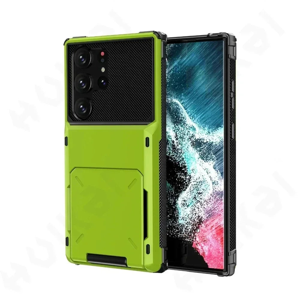 Wallet Galaxy S25 case — Green