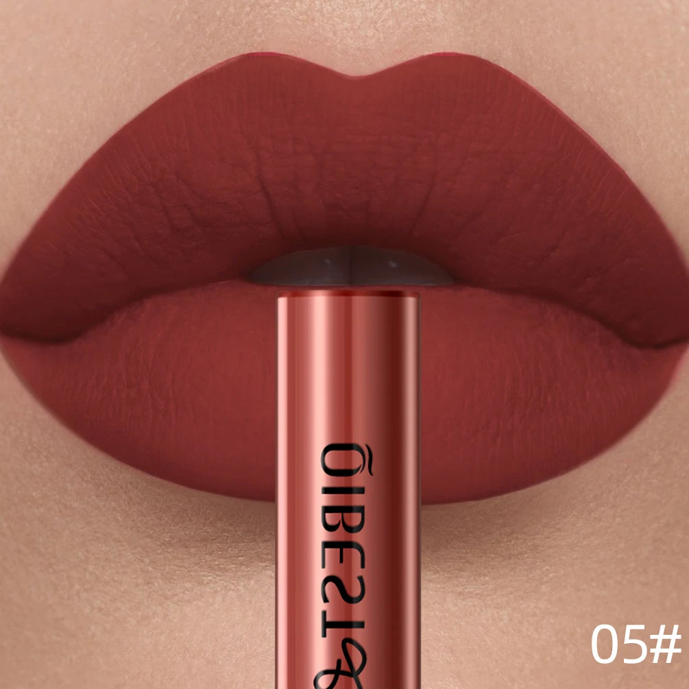 QIBEST Velvet Matte Liquid Lipstick — Shade 06