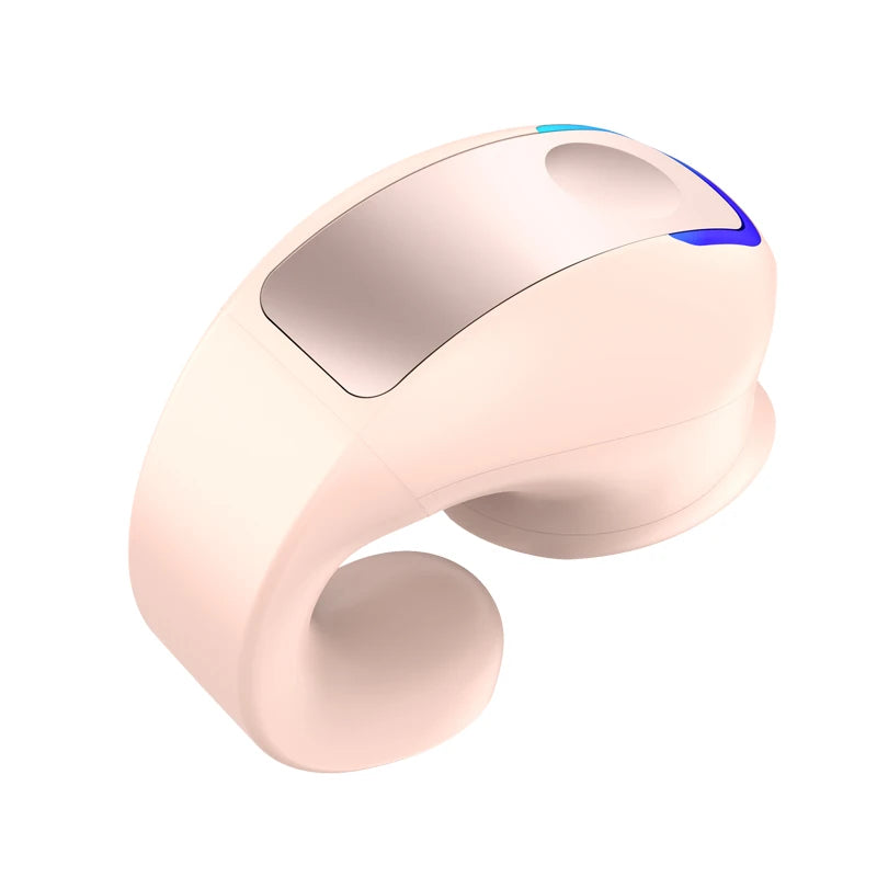 Open-ear bone conduction clip earphone — Pink