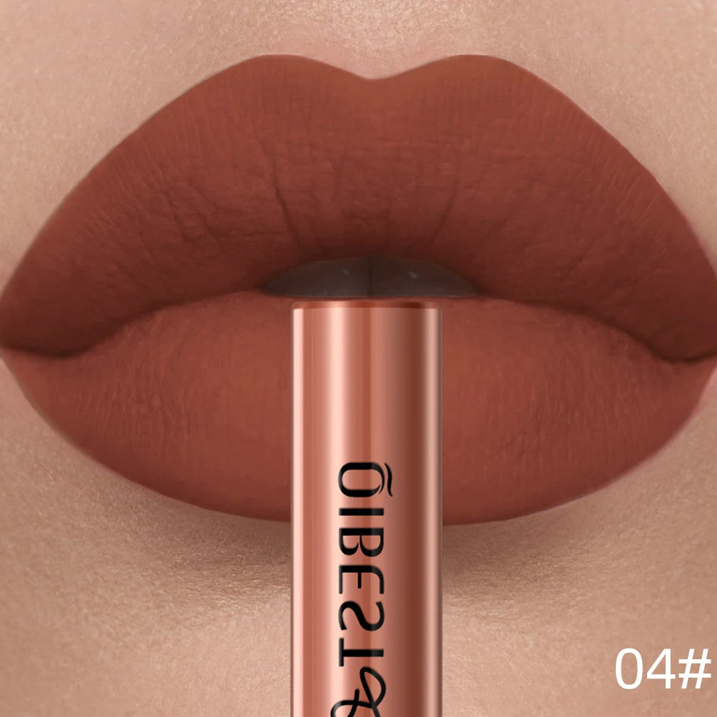 QIBEST Velvet Matte Liquid Lipstick — Shade 10