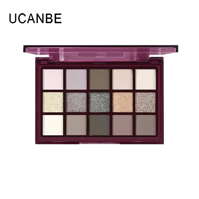 UCANBE 15-Shade Eyeshadow Palette — Rose