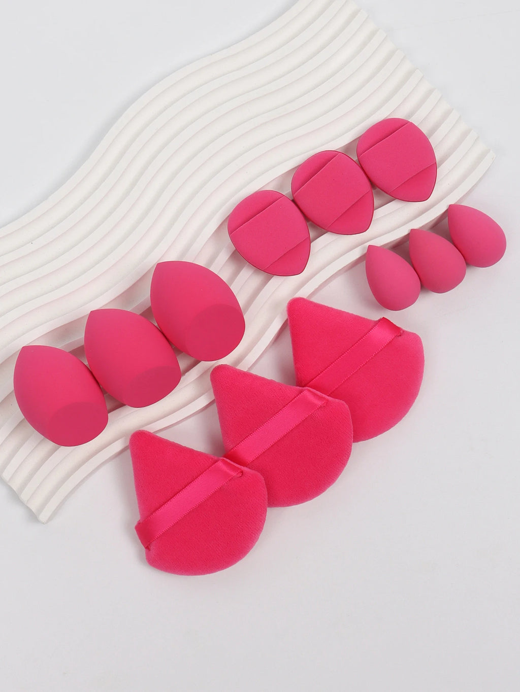 12-piece makeup sponge set — WHITE