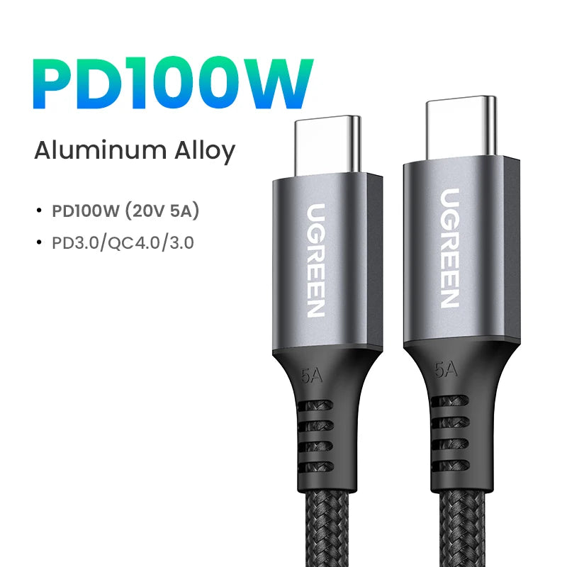 UGREEN 100W USB-C to USB-C braided cable