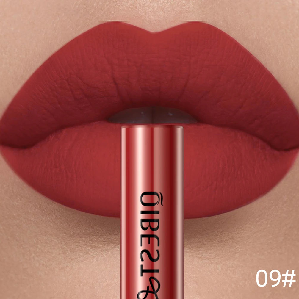 QIBEST Velvet Matte Liquid Lipstick — Shade 08