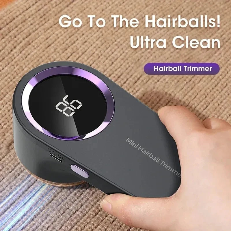 Electric lint remover with LED display