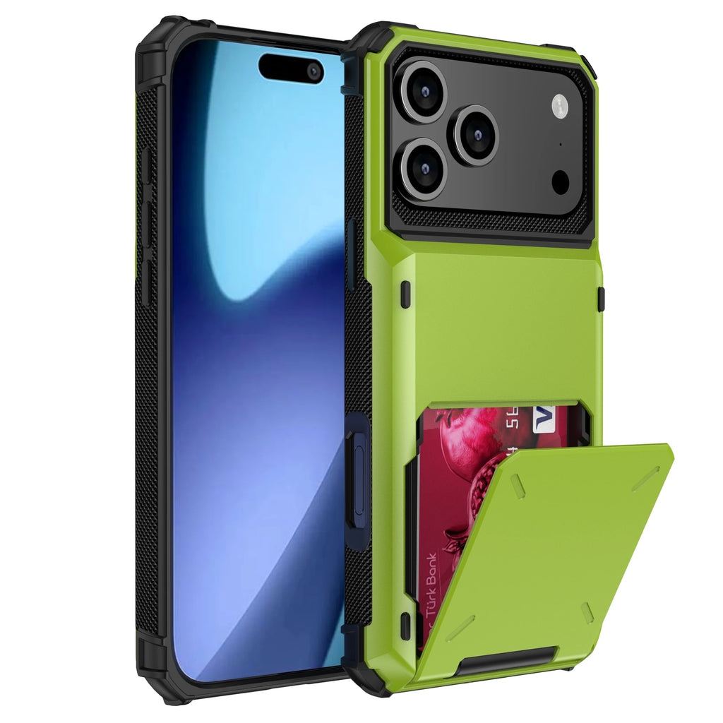 Wallet iPhone case — Green